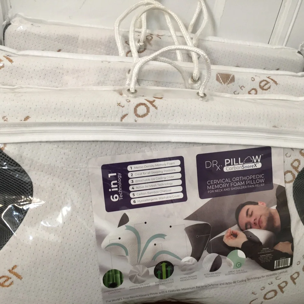 Dr. Pillow Carbon SnoreX Pillow. Cervical Orthopaedic memory foam pillow - Picture 4 of 12
